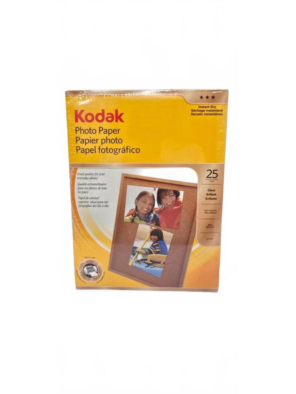 Kodak Glossy Photo Paper 8.5 x 11 Inches 25 Sheets